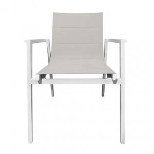 2 chaises jardin aluminium textilène Gris - Textile - 56 x 85 x 64 cm