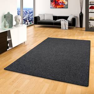 Hochflor Velours Teppich Luna Mix Anthrazit - 200 x 200 cm