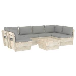 Garten-Lounge-Set (7-teilig) 3016490-17 Grau