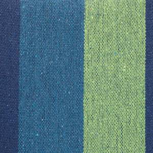 Hängematte Baumwolle Blau - Grün - Textil - 240 x 3 x 150 cm