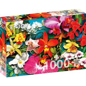 Puzzle Orchideendschungel Papier - 24 x 5 x 34 cm