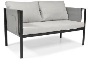 Loungeset IBIZA (4er Set) Schwarz - Metall - 123 x 66 x 72 cm