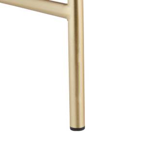Nachttisch mit Schublade Gold - Grau - Holzwerkstoff - Metall - 46 x 60 x 37 cm