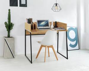 Schreibtisch BENTON Braun - Metall - 90 x 88 x 48 cm