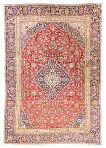 Keshan - 385x260cm Rot - Naturfaser - 260 x 1 x 385 cm