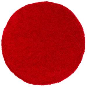 Langflor ShaggyTeppich Fluffy Rund Rot - 200 x 200 cm