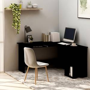 Bureau d'angle 3000152 Noir - Bois manufacturé - 140 x 75 x 120 cm