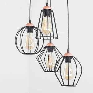 Lustre suspension GALAXY Noir - Cuivre - 46 x 95 x 46 cm - Nb d'ampoules : 4