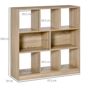 Standregal 838-098V90AK Braun - Holzwerkstoff - 30 x 100 x 98 cm