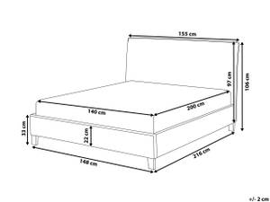 Doppelbett SENNEZ Breite: 155 cm