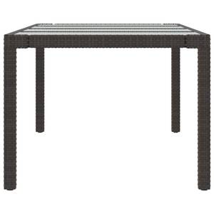 Table de jardin Marron - Métal - Polyrotin - 250 x 75 x 250 cm