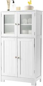 Meuble de Rangement HW67318WH Blanc - Bois manufacturé - 30 x 109 x 58 cm