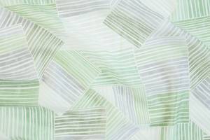 Vorhang grün-grau Streifen Wohnzimmer Grün - Textil - 140 x 245 x 1 cm
