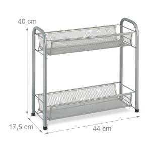 Rangement à épices en métal Noir - Argenté