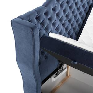 Boxspringbett Royal Blau - Breite: 140 cm