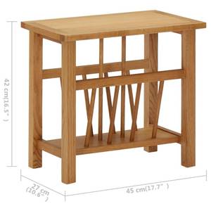 Zeitungstisch 289184 Braun - Holzwerkstoff - Massivholz - Holzart/Dekor - 27 x 42 x 45 cm