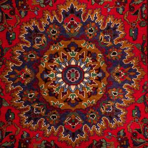 Afghan - 205x114cm Rot - Naturfaser - 114 x 1 x 205 cm