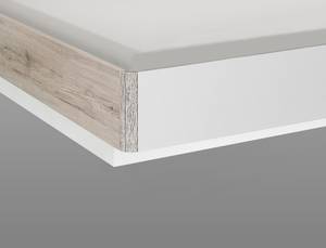 Doppelbett Rubio 2-3 Weiß - Holzwerkstoff - 286 x 88 x 210 cm