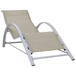 Chaise longue 3006524 Blanc - Métal - 60 x 66 x 167 cm