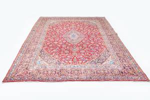 Keshan - 388x295cm Rot - Naturfaser - 295 x 1 x 388 cm