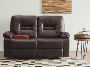 2-Sitzer Sofa BERGEN Braun - Dunkelbraun