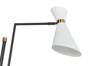 Grande lampe MELAWI Noir - Doré - Blanc