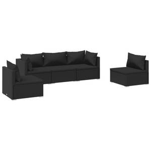 Garten-Lounge-Set (5-teilig) 3013635-9 Schwarz