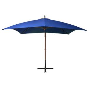 Parasol suspendu 3005780 Bleu - Métal - Bois massif - 300 x 280 x 300 cm