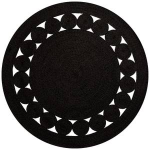 Tapis LEYLIM Noir - Textile - 150 x 6 x 150 cm