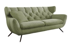 Sofa CHARME 2-Sitzer Cord Grün