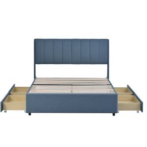 Doppelbett  M292-01 Blau - Holzwerkstoff - 146 x 109 x 215 cm