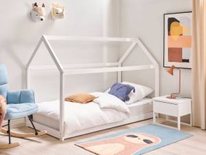 Lit d'enfant TOSSE Blanc - Bois massif - 98 x 140 x 200 cm