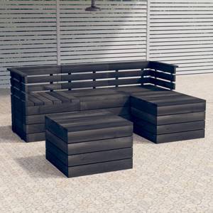 Garten-Lounge-Set Braun - Massivholz - Holzart/Dekor - 60 x 72 x 60 cm