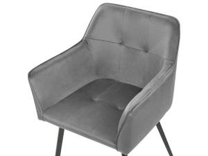 Chaise de salle à manger JASMIN Noir - Gris foncé - Gris