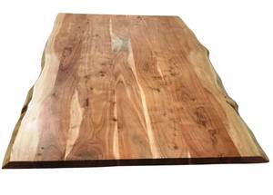 Tischplatte 57098 Braun - Massivholz - Holzart/Dekor - 180 x 4 x 90 cm