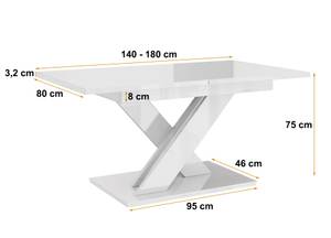 Esstisch RONX Beton Dekor - Weiß