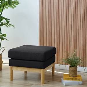 Hocker HOLLY Schwarz Schwarz