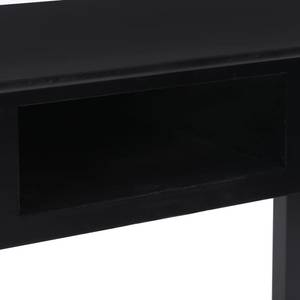Schreibtisch Schwarz - Massivholz - Holzart/Dekor - 110 x 76 x 110 cm