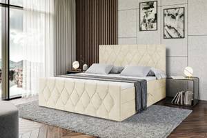 Boxspringbett VELANTO Beige - Breite: 160 cm - H4