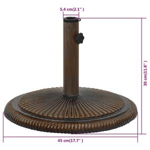 Base de parasol 3000363-3 Marron - Métal - 45 x 30 x 45 cm