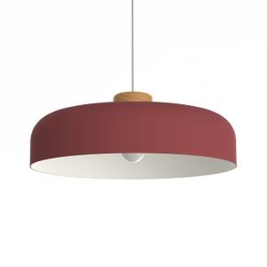 Suspension Bois Rouge - Abat-jour diamètre : 40 cm