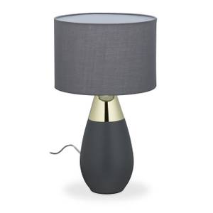 Lampe de chevet tactile XL Anthracite - Doré