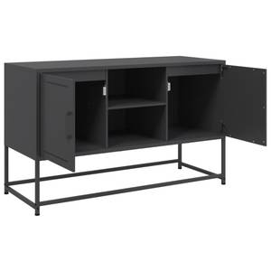 Highboard DE3715 Schwarz - Metall - 39 x 123 x 36 cm