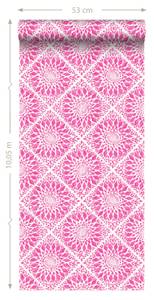 Tapete Fliesenmuster 7119 Pink