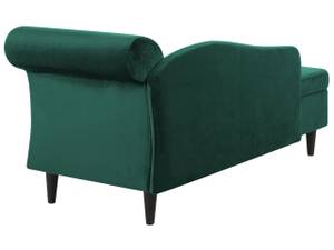 Chaise longue LUIRO Noir - Vert foncé - Vert