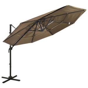 Sonnenschirm mit Aluminium-Mast Taupe