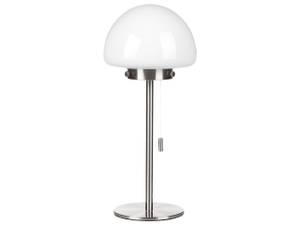 Lampe de table MORUGA Argenté - Blanc