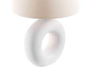 Lampe de table VENTA Beige - Blanc - Céramique - 38 x 58 x 38 cm