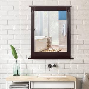 Badezimmerspiegel HW61553 Braun - Holzwerkstoff - 12 x 69 x 57 cm