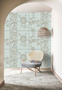 Fototapete Valerie Walls by Patel Blau - Grau - Kunststoff - Textil - 400 x 270 x 0 cm